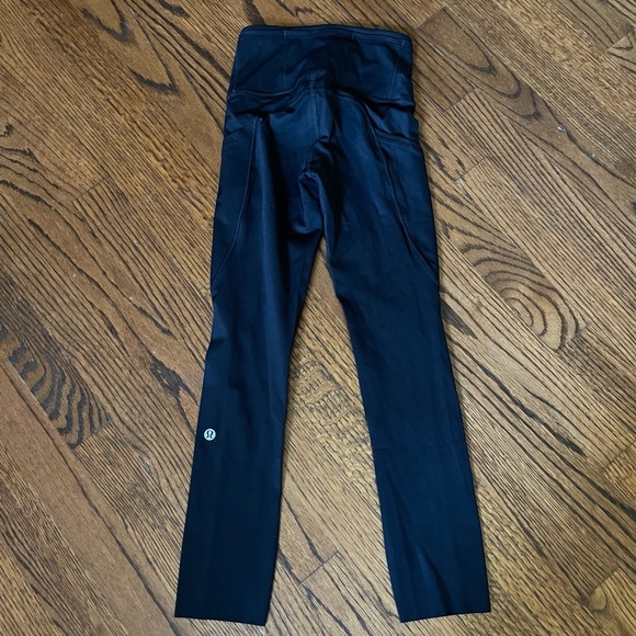 NWT lululemon fast and free high rise crop 23” black - Picture 4 of 4